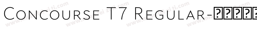 Concourse T7 Regular字体转换